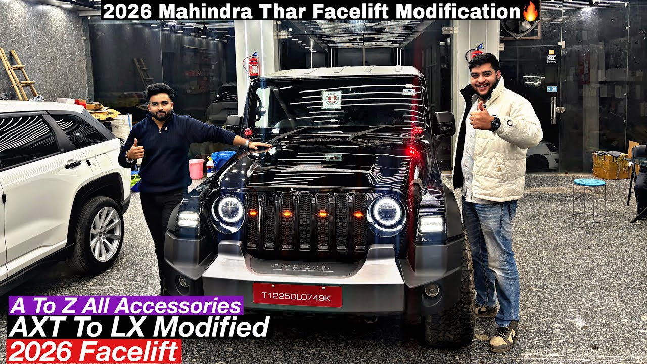 2026 Thar Facelift Modification✅ Thar 2026 Facelift✅ Thar Axt to Lx Modified✅ Thar Modified Price