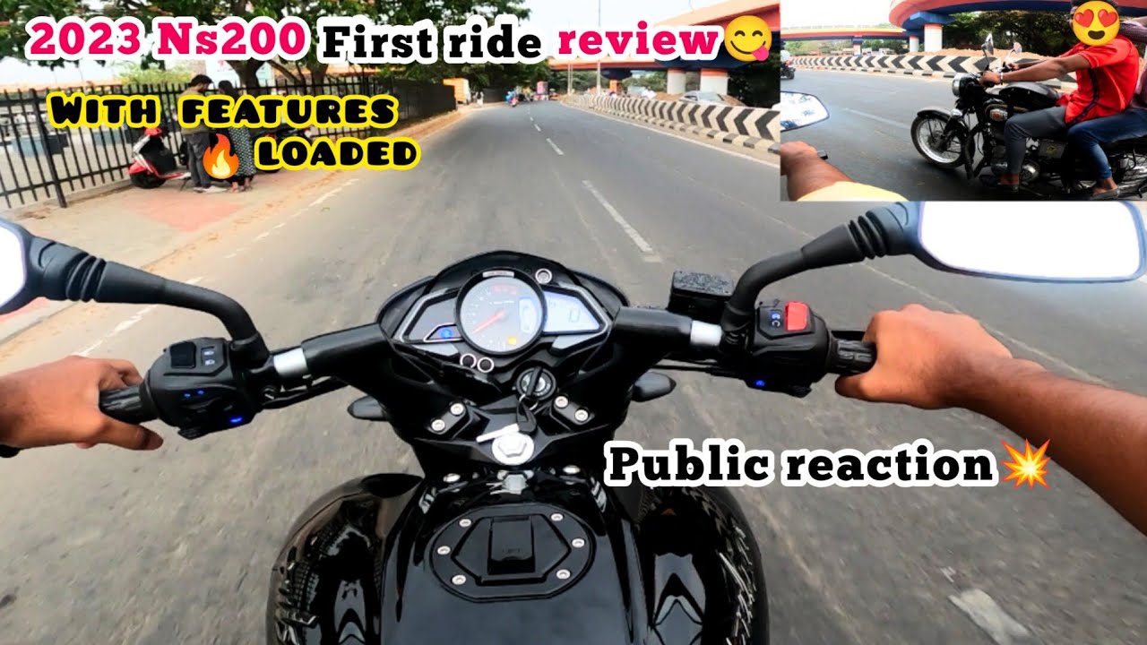 2023 Ns200 First ride review😋| Public reaction💥| With features loaded🔥| Lifetime Traveller | Tamil |