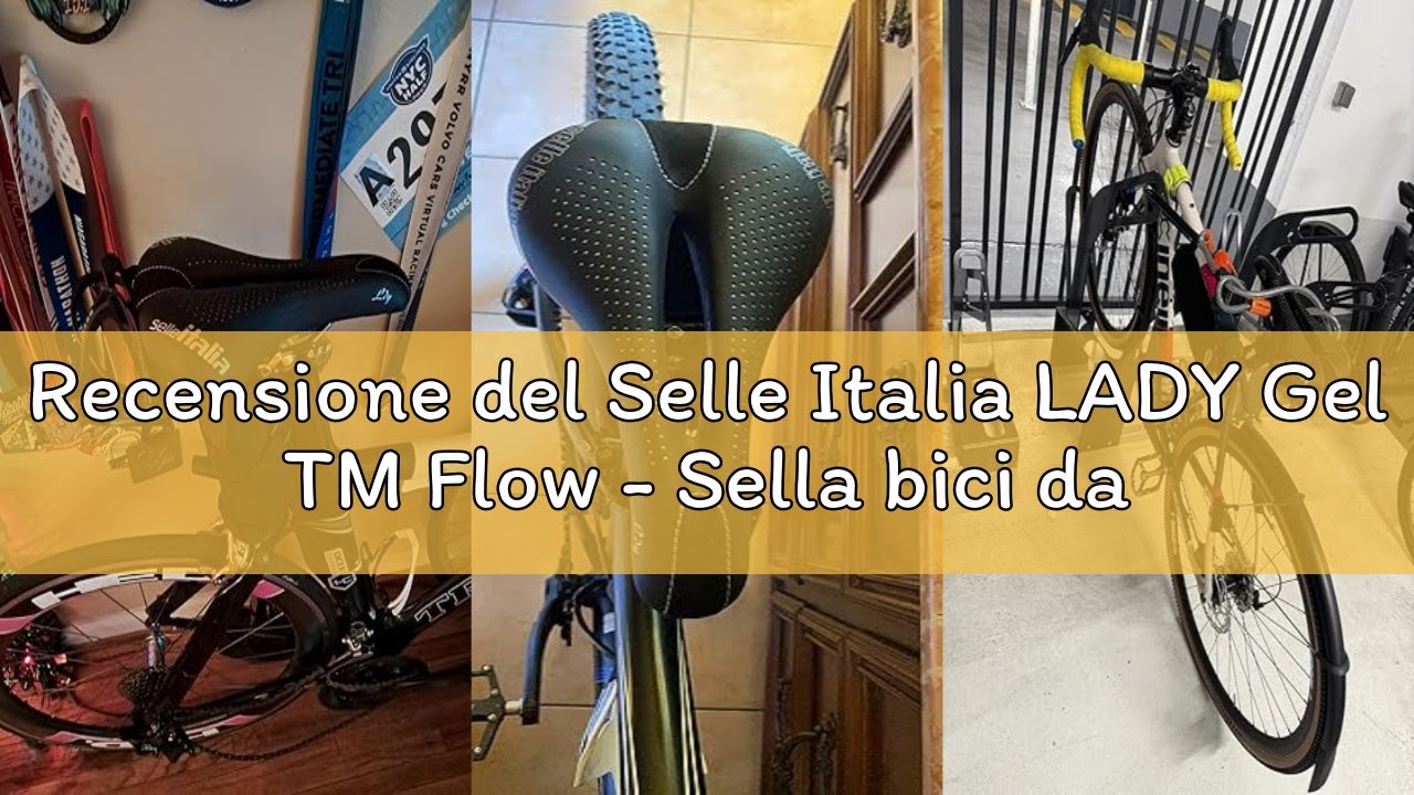 Recensione del Selle Italia LADY Gel TM Flow - Sella bici da Corsa Donna, Rail Manganese Tubo &Oslash;7, Se