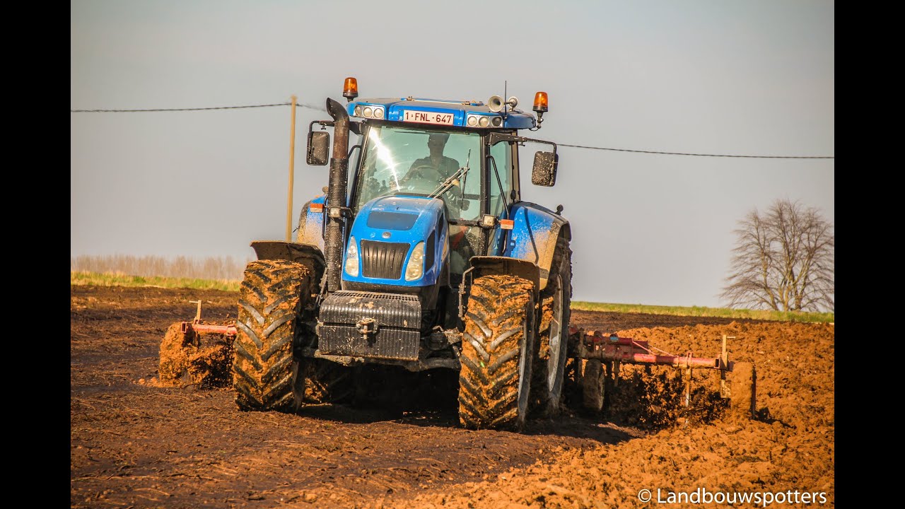 New Holland TVT 195 met Steeno - Cultiveren 2014