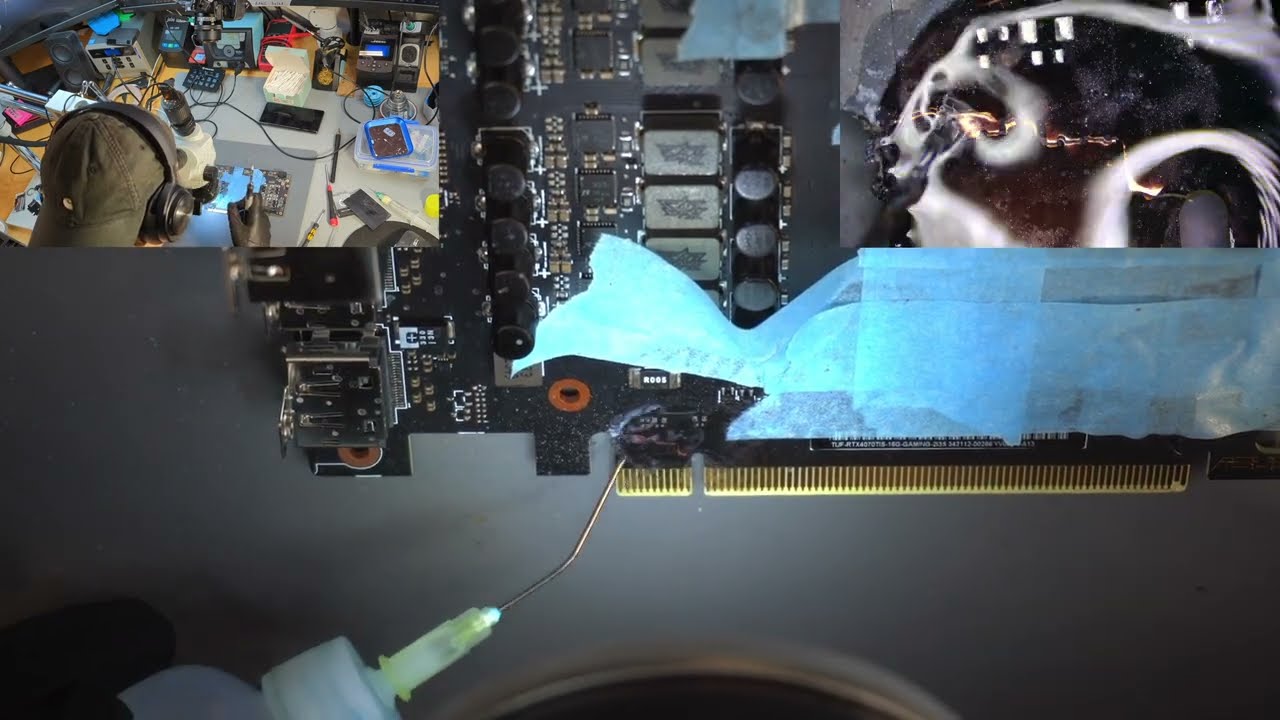 RTX 4070 Ti Super -  cracked pcb repair