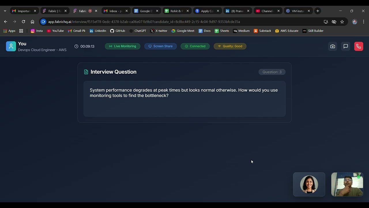 Fission Labs Company | AI Interview #Aws Real Time 4 years Exp #interviews #pranaykadari #cloud #aws
