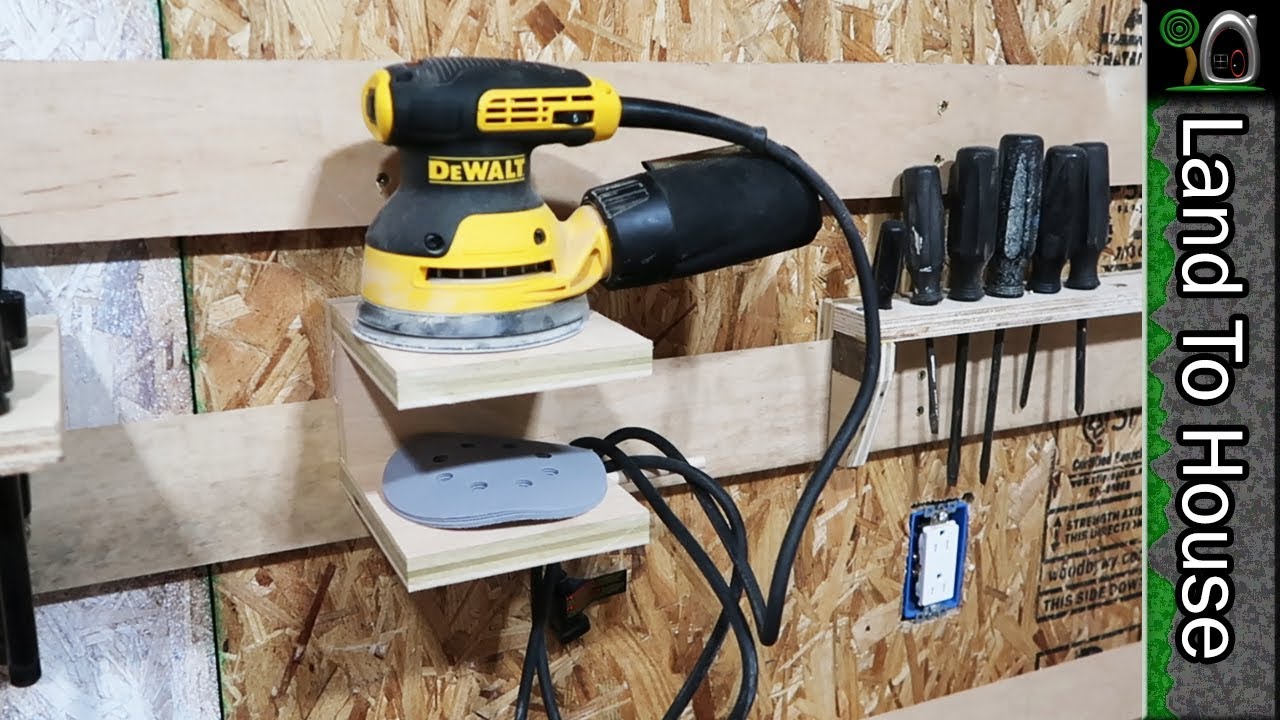 Sander French Cleat Storage - Build a Workshop #48
