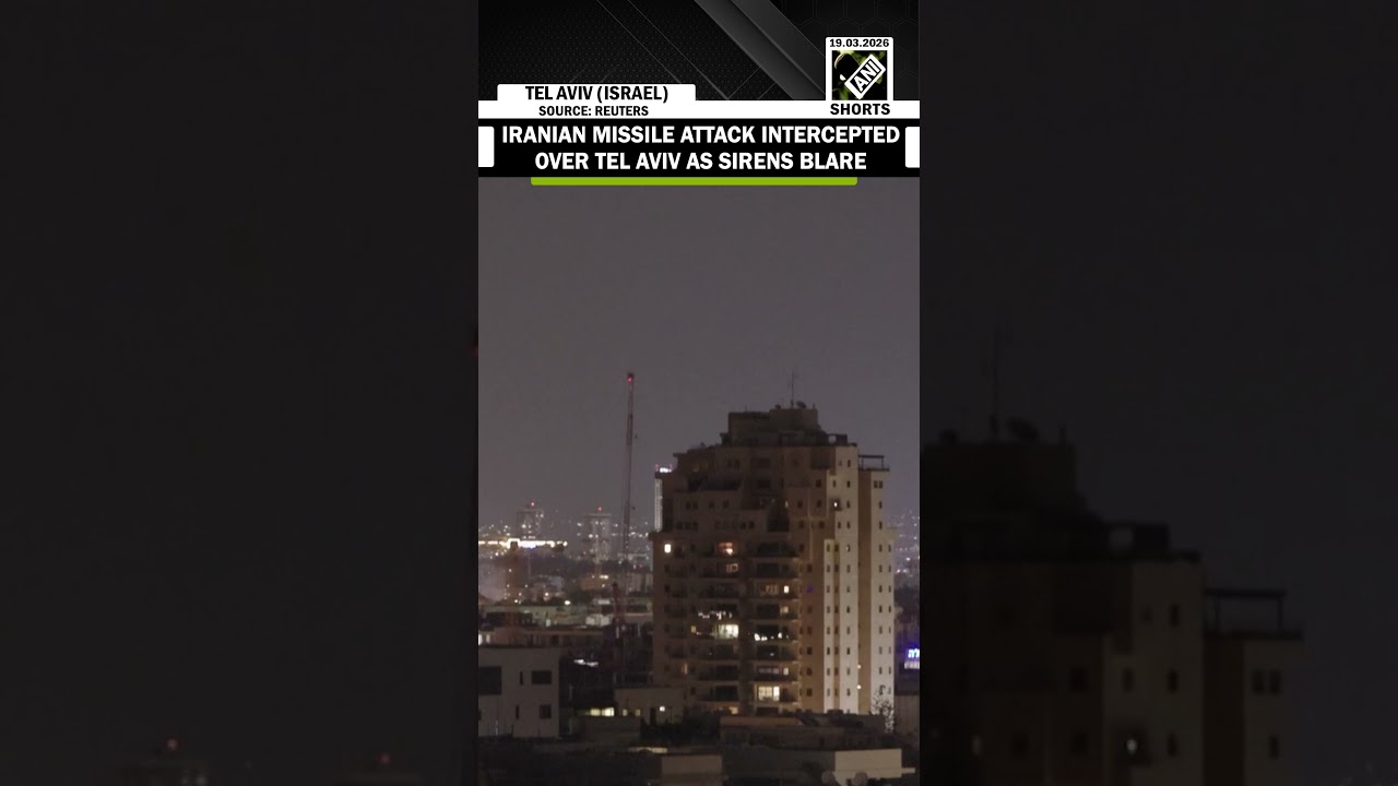 Iranian missile attack intercepted over Tel Aviv as sirens blare amid escalating West Asia conflict