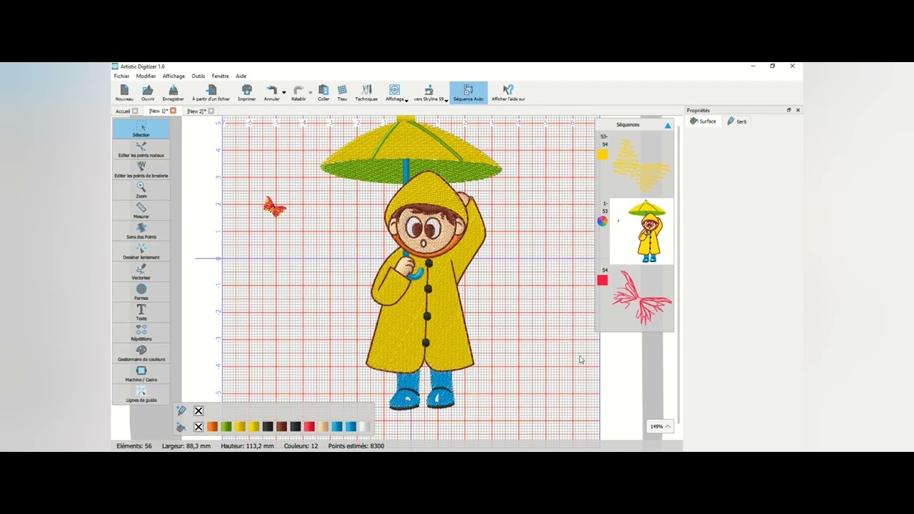 Artistic Digitizer Janome : outil broderie mosaïque