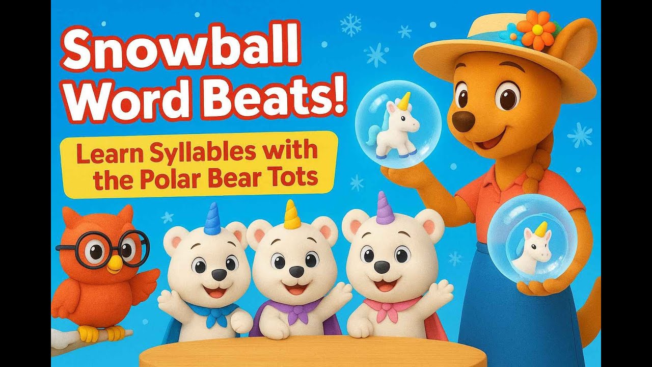 🐻❄️ Learn Syllables with the Polar Bear Tots! #KidsLearningFun #PreschoolEducation #kidslearning