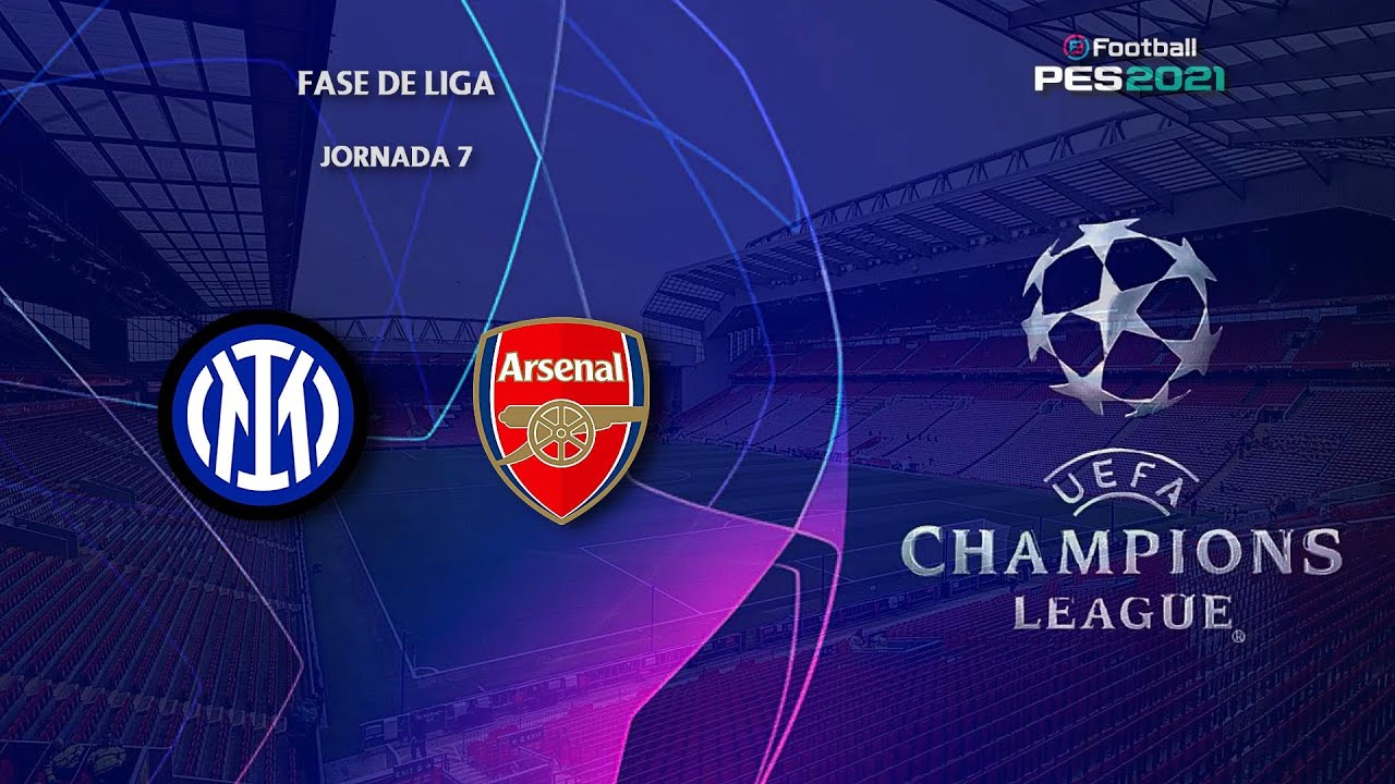 PES21 - UEFA Champions League 25/26 | Fase de Liga | 🔵⚫ Inter de Milán 🆚 🔴 Arsenal | FUMA
