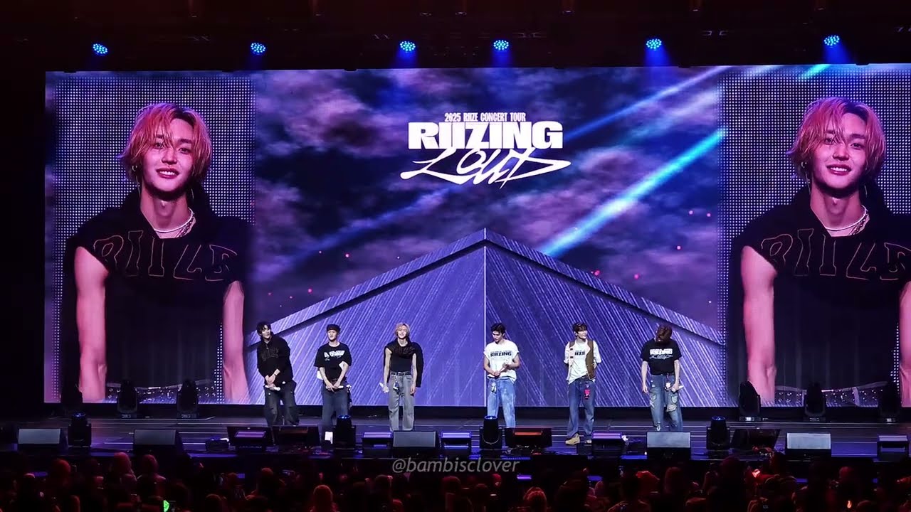 251109 #RIIZE #라이즈 Encore 인사 'One Kiss' + 'Inside of My Love' 4k fancam RIIZING LOUD San Francisco