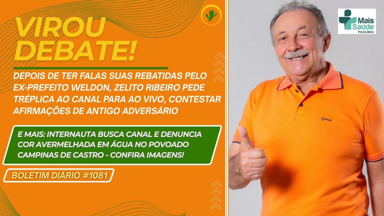 ZELITO RIBEIRO PEDE TRÉPLICA AO CANAL PARA AO VIVO CONTESTAR AFIRMAÇÕES DE ANTIGO ADVERSÁRIO BD#1081