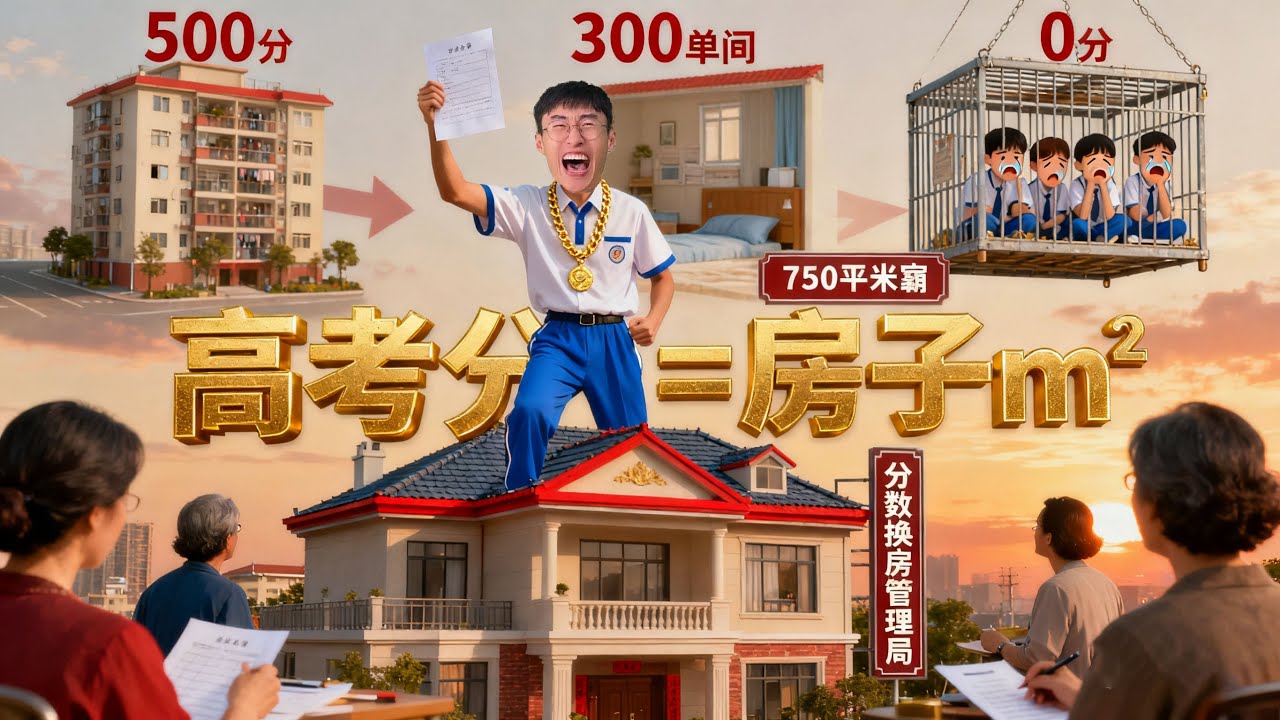 假如高考多少分给多少平方的房子#搞笑#沙雕#喜劇#幽默#校園#內容過於真實