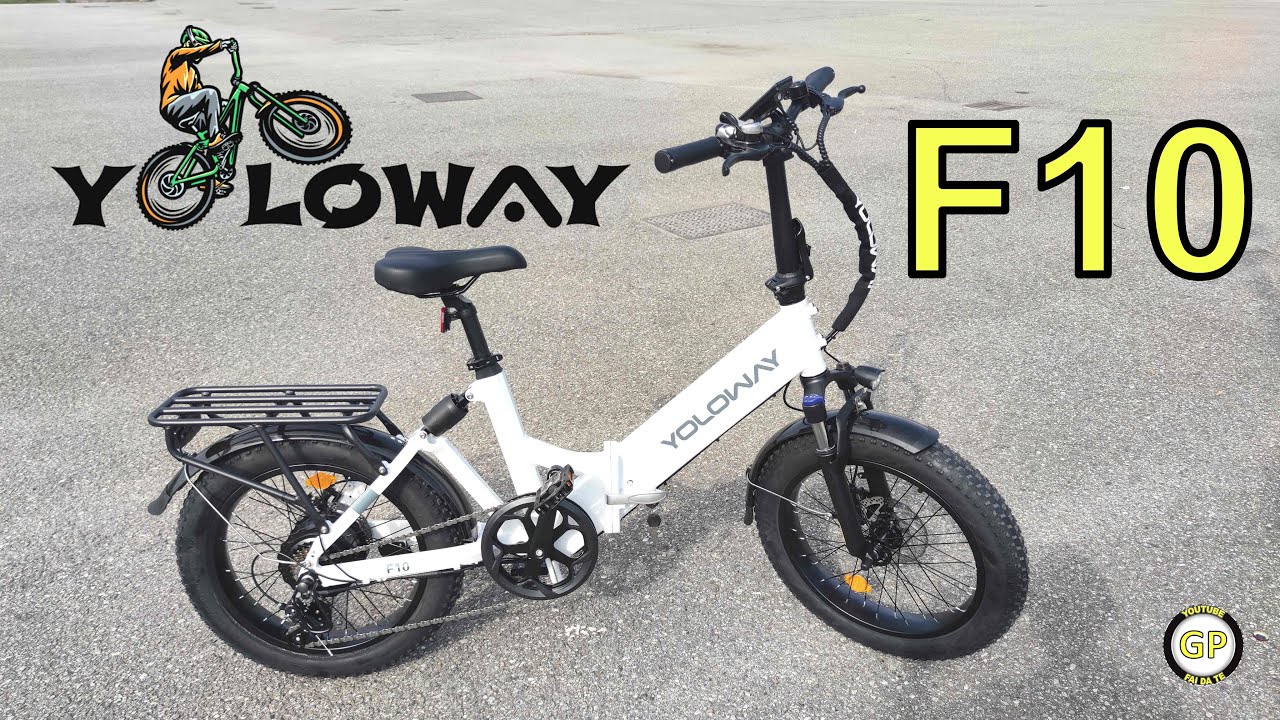 Электровелосипед YOLOWAY F10 250 Вт 48 В 25 км/ч Автономность 90 км Складной - Распаковка и Тест
