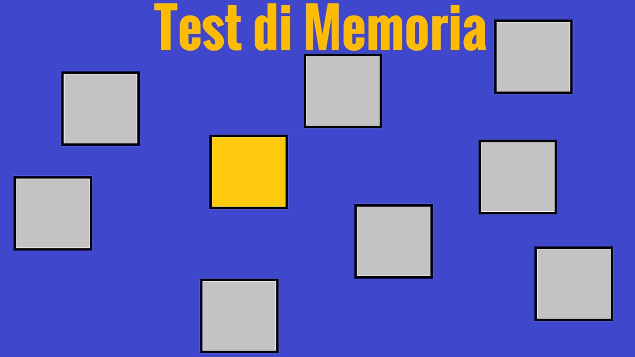 Test di Memoria Visuo-Spaziale (Professionale)