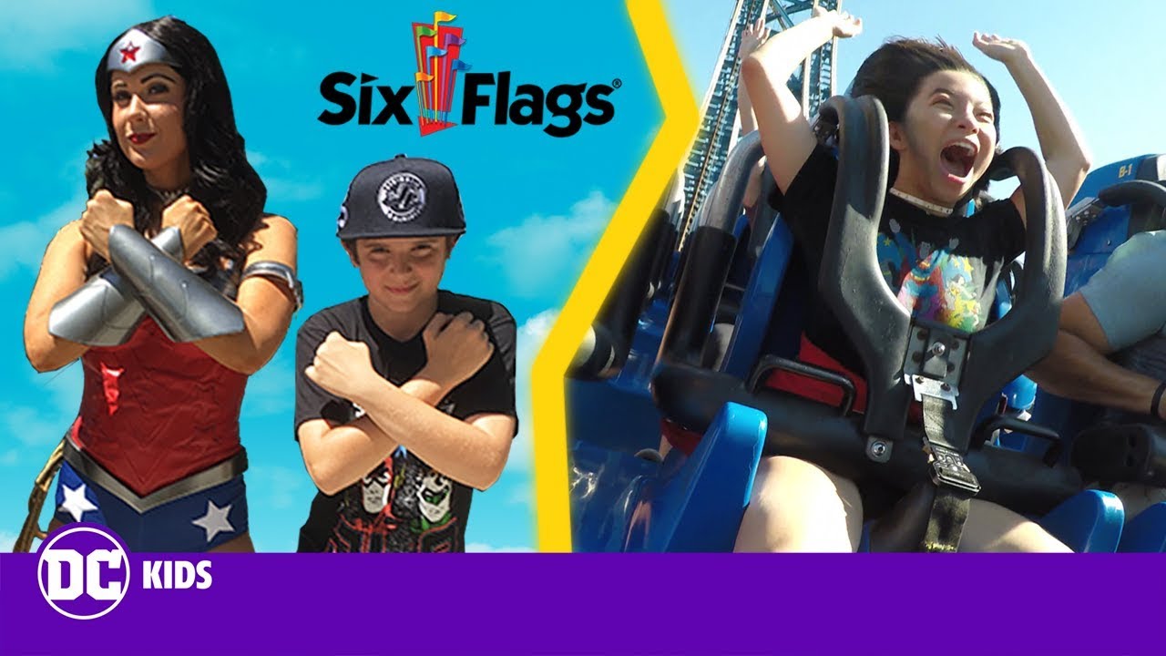 Six Flags Justice League Scavenger Hunt! | @dckids Show