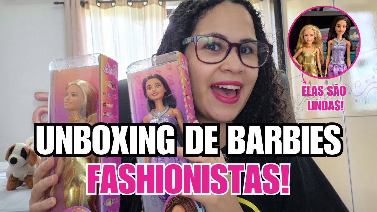 BARBIES NOVAS PARA COLEÇÃO! UNBOXING BARBIES FASHIONISTAS 222 E 234! 💛💜