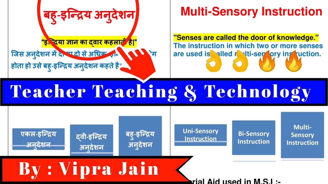 Multi Sensory Instructions / M.S.I  / Technology paper - 4