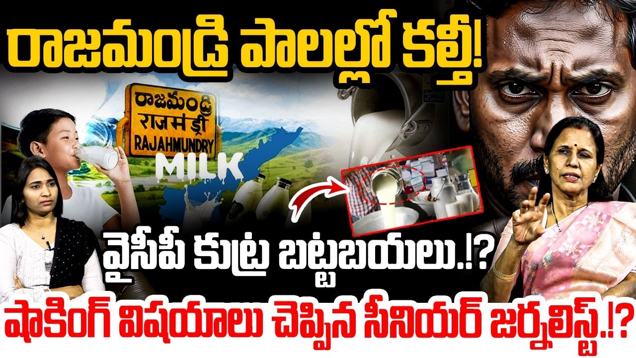 రాజమండ్రి Milk Scam వెనుక వైసీపీ హస్తం? Sr Journalist Kanaka Durga On Lalacheruvu Milk Issue | YSRCP