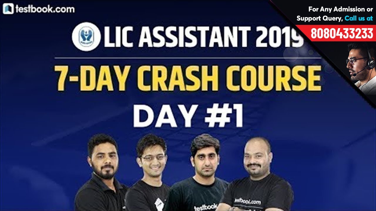 LIC Assistant Prelims Crash Course | Day 1 | LIC Assistant Reasoning, Math, English & Hindi Classes