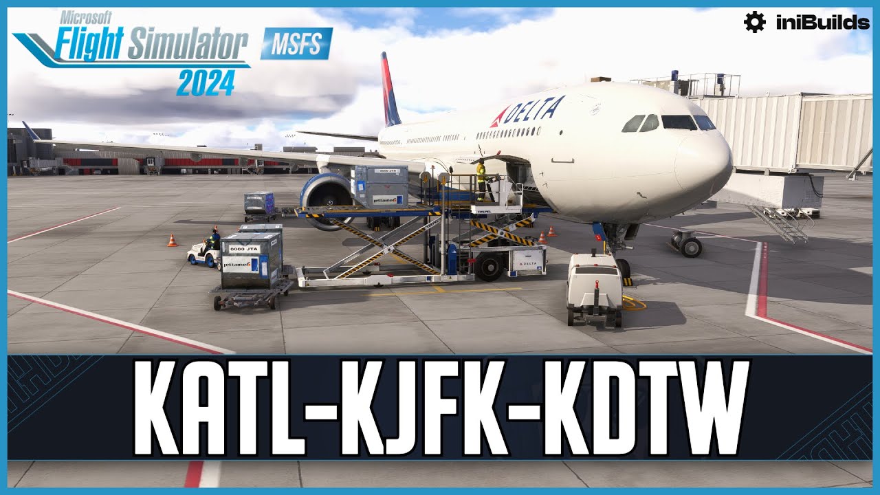 iniBuilds A330 for MSFS2024 | Real World Delta OPS | iniBuilds JFK & Detroit | VATSIM