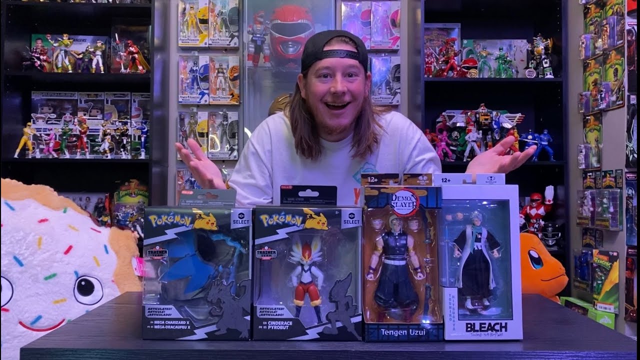 We are back!  New Pokemon Select Mega Charizard X and Cinderace!  Plus some Mcfarlane Anime!