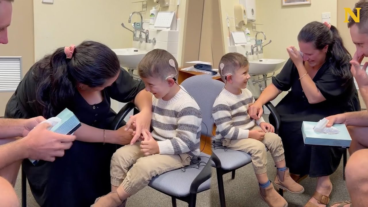 Deaf Boy Hears His Parents' Voices and Cracks the Most Beautiful Smile 🥲