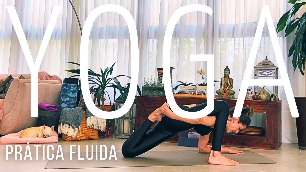 AULA DE YOGA FLUIDA desenvolvendo flexibilidade
