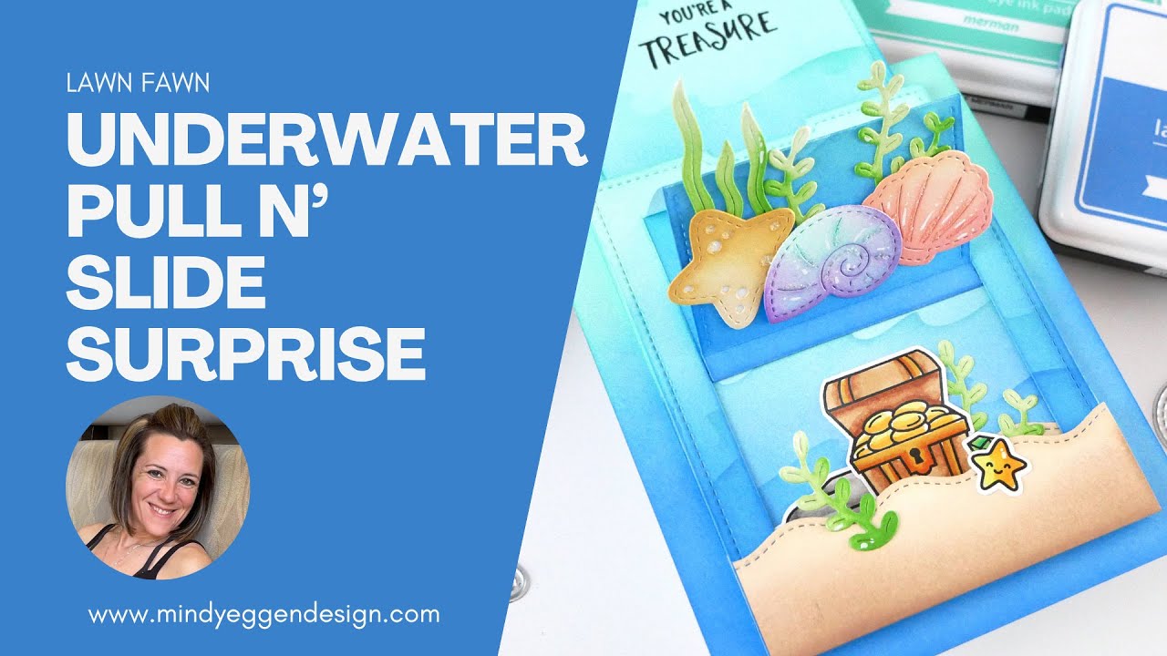 Make an EPIC Underwater Pull and Slide Surprise Card with Lawn Fawn