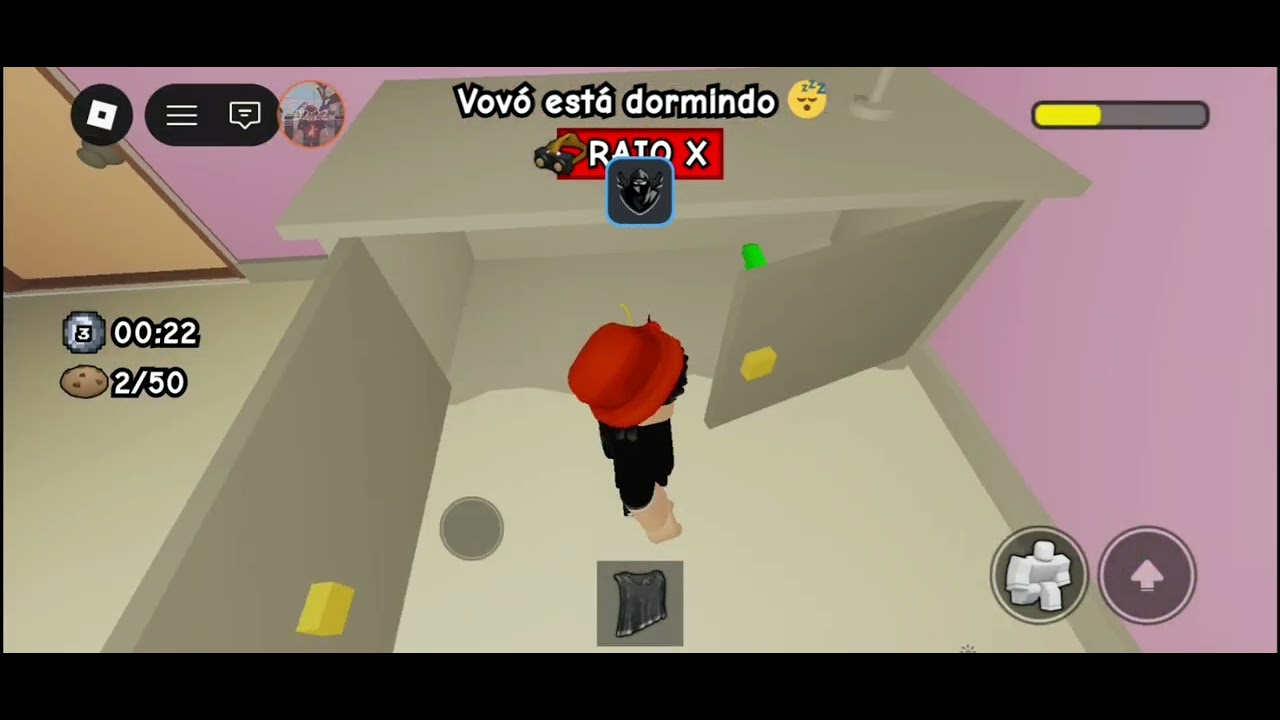Vou jogar um jogo chamado de Roubar biscoitos no Roblox 