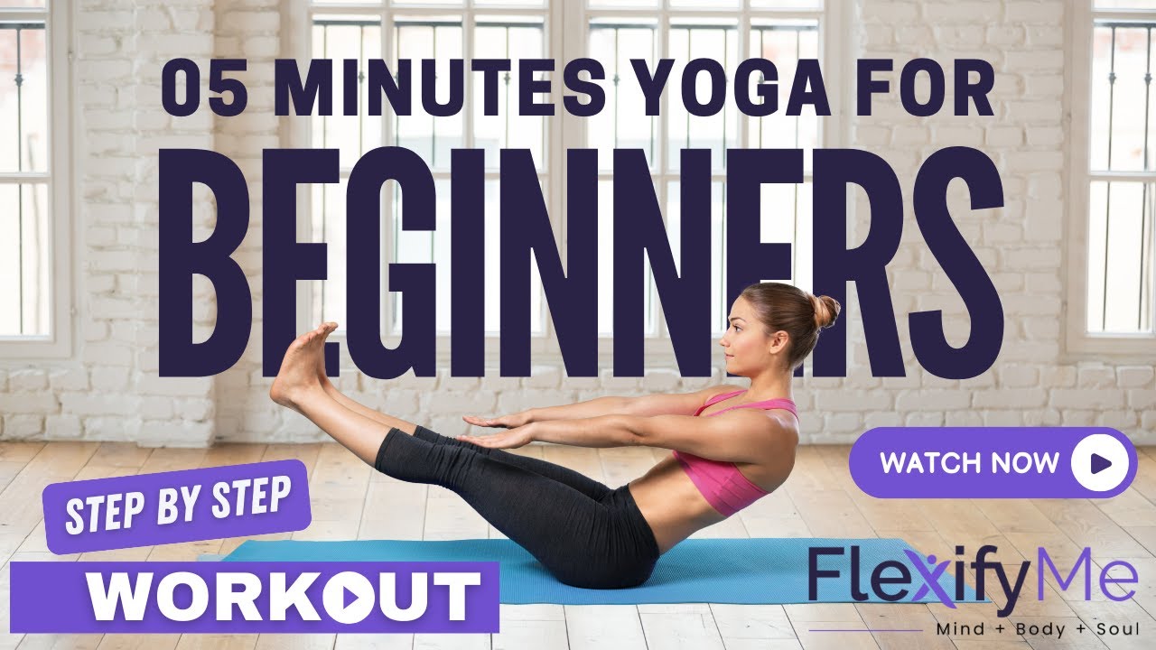 Strengthen & Stretch: Yoga for Beginners - Cat-Cow, Bridge, Tree, Chair, Warrior yoga I FlexifyMe
