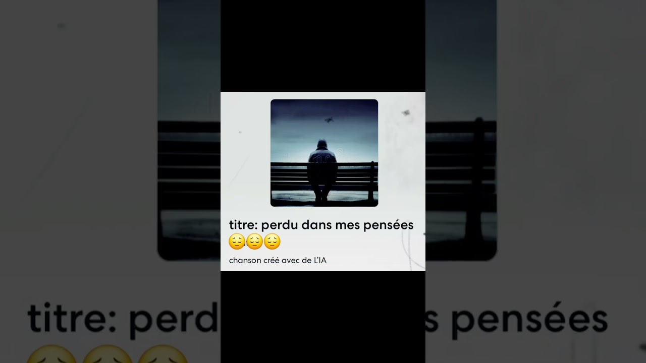 Titre: ( perdu dans mes pensées),musique ia, rap pop ,rap triste 