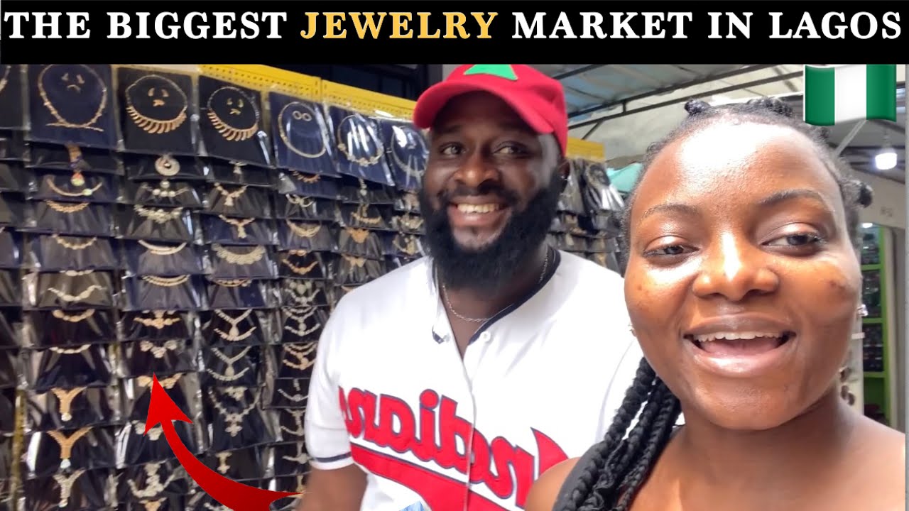 JEWELRY MARKET VLOG | I found the cheapest and Biggest Jewelry Market in Lagos Nigeria | Earings Etc