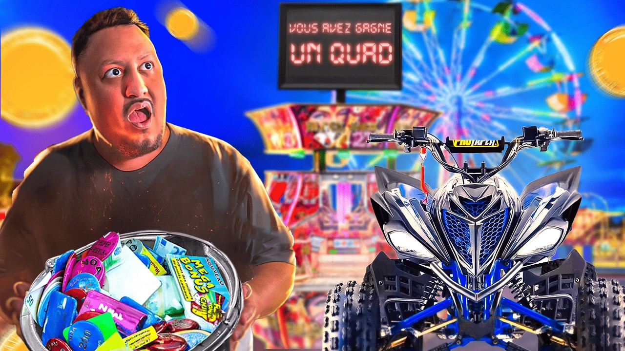 On DEVALISE les MACHINES A SOUS de la FETE FORAINE (objectif QUAD)