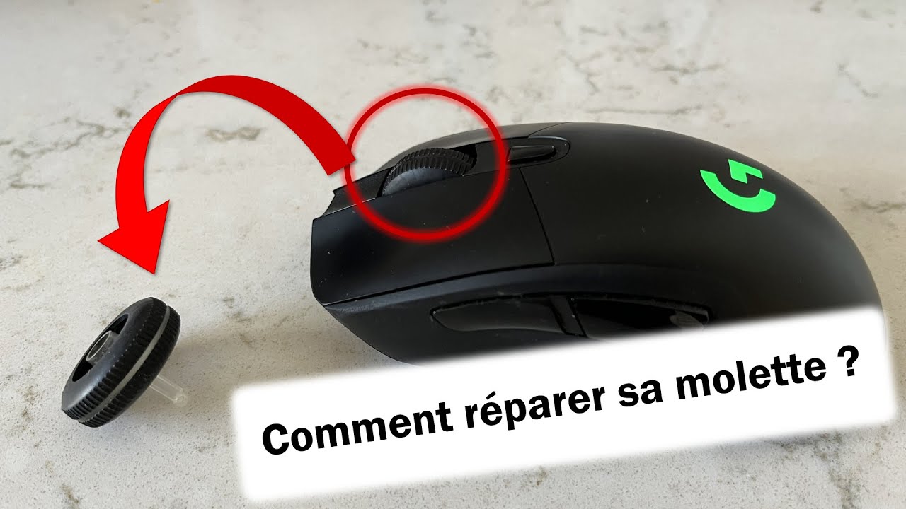 Comment réparer la molette d'une souris gamer logitech G703 ?