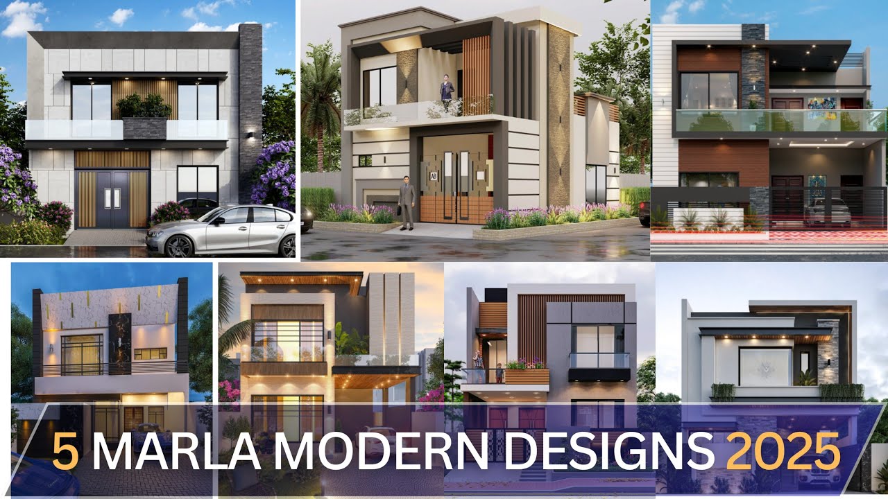 Top 20 Modern 05 Marla House Designs 2025 | Stylish Front Elevations