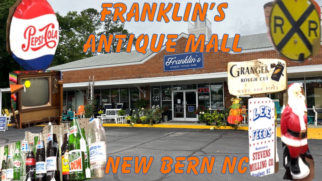 Step Inside Franklins Antique Mall!  Shopping Vlog Tour | New Bern NC Antique Finds 🛍️✨