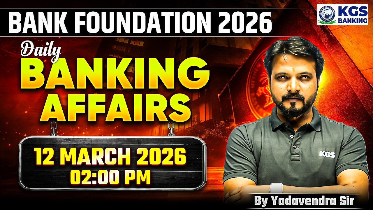 Bank Foundation/Bank Maha Pack 2026 | Banking Affairs | By Yadavendra Sir | KGS Banking Exams