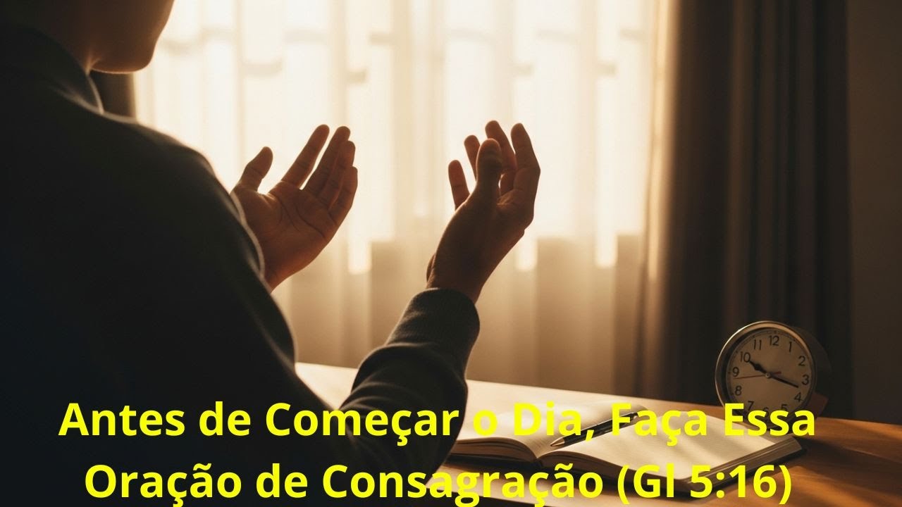 Faça Isso Antes do Dia Começar | Consagre Suas Próximas 24h ao Espírito Santo  (Galatas 5:16)