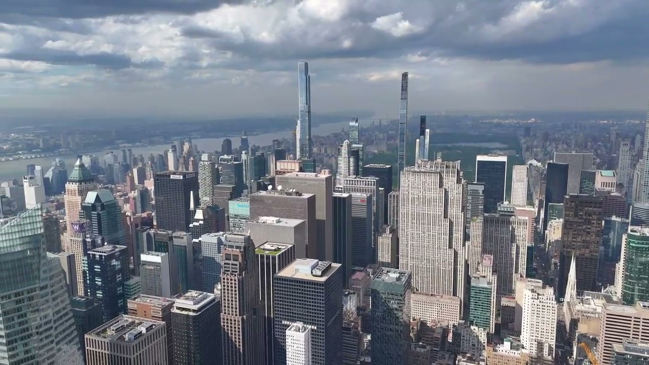 New York City drone footage June 2024