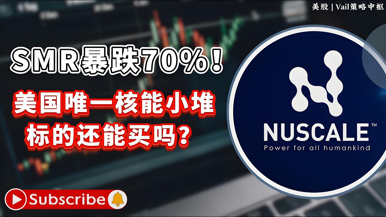 美股 | 核能黑马SMR：黄金坑还是杀猪盘？从50美元跌至10多美元，赌的是AI时代能源地主#股票 #特斯拉 #英伟达 #Vail策略中枢 #SMR #核能