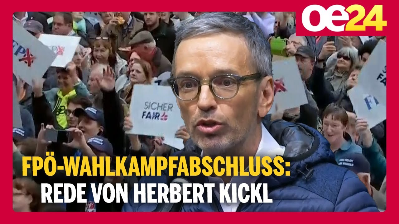FPÖ-Wahlkampfabschluss am Stephansplatz | Herbert Kickl