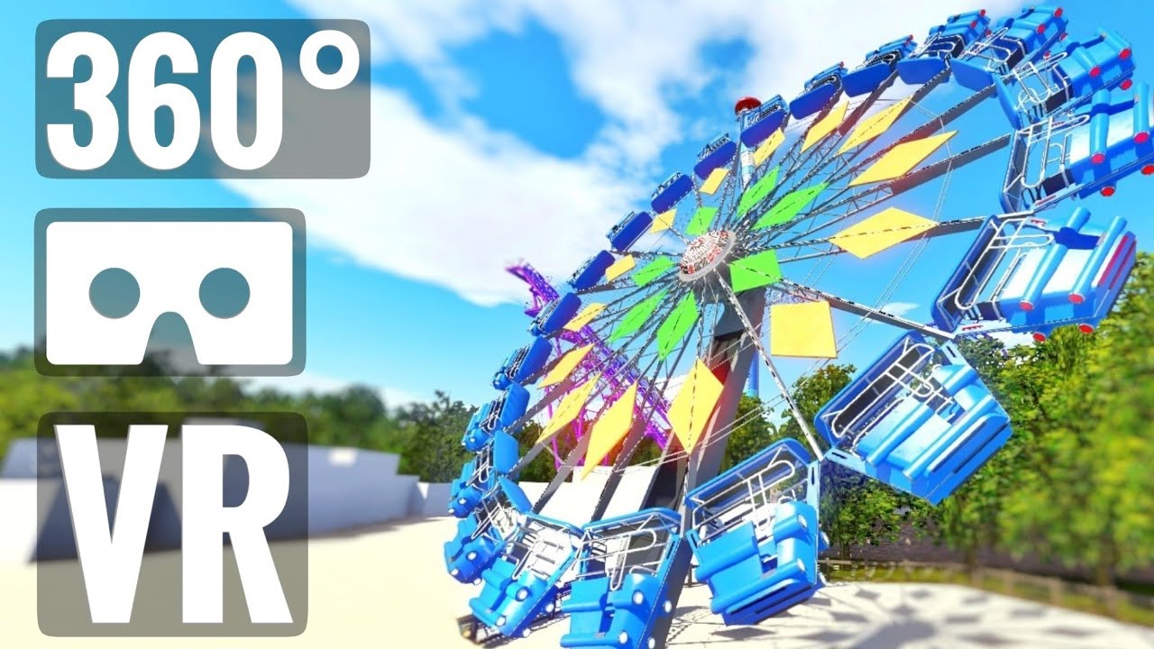 [360 VR Video] Extreme Ferris Wheel Roller Coaster Montañas Rusas PSVR