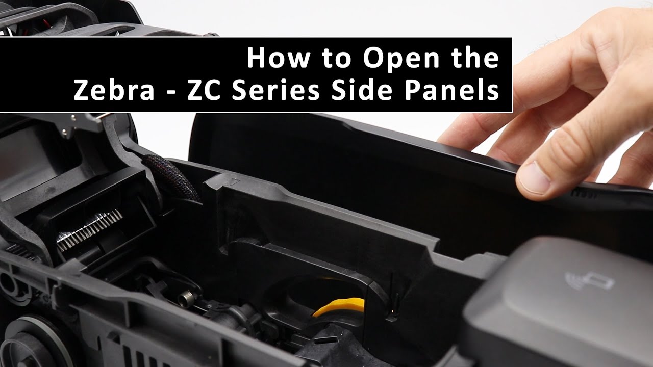How to Open the Zebra ZC Series ID Card Printer Side Panels