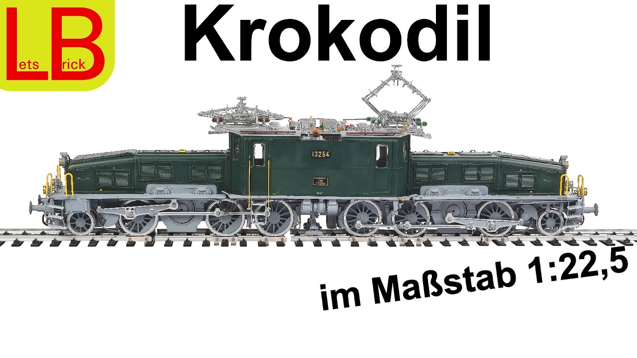 Krokodil im Maßstab 