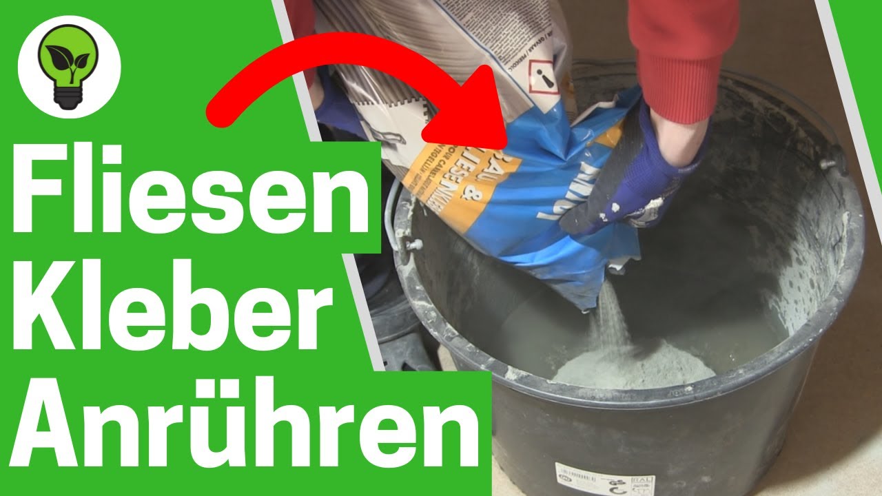Fliesenkleber Anrühren ✅ ULTIMATIVE ANLEITUNG: Wie Flexkleber Anrühren und Richtig Auftragen???