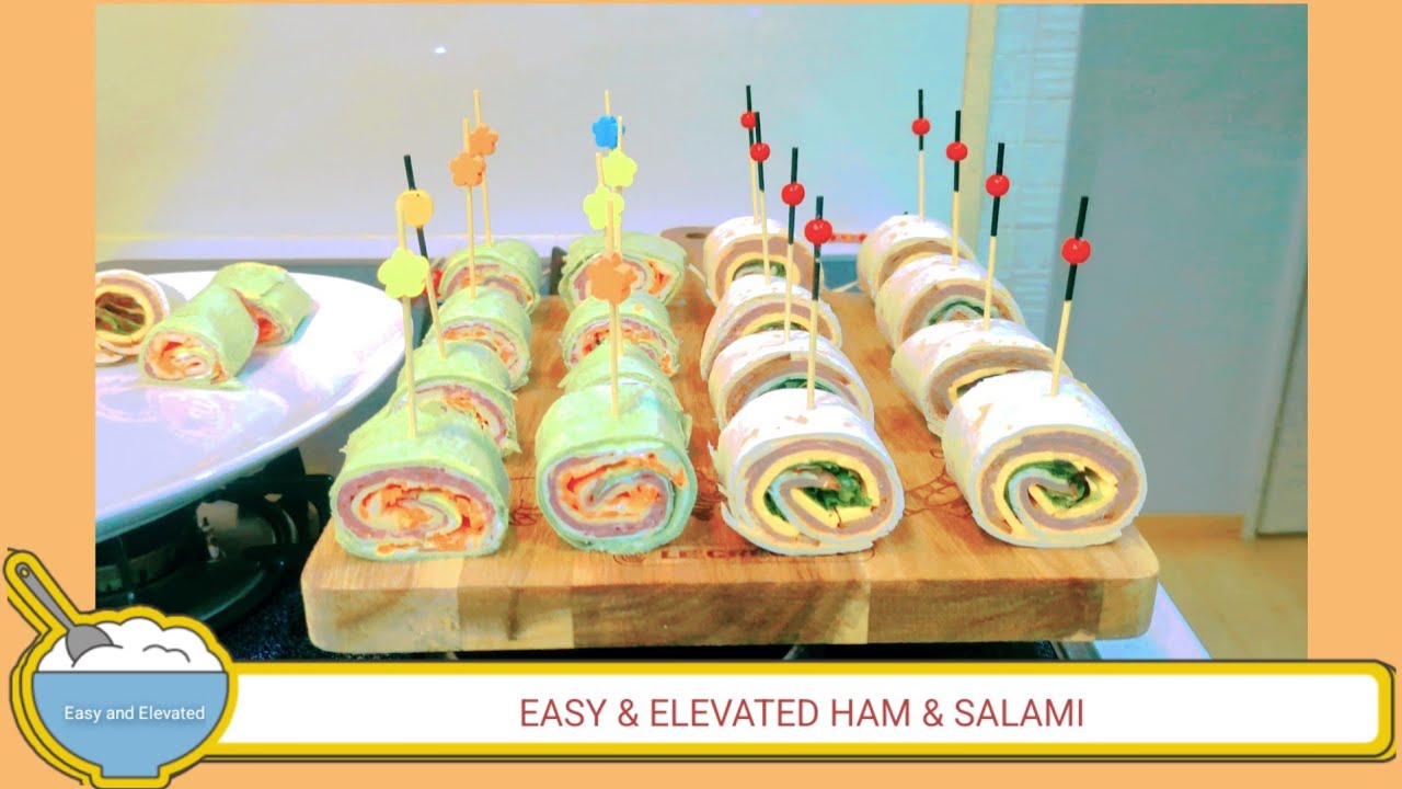 Elevated Classic Pinwheels/Best Honey Ham & Salami Recipe 