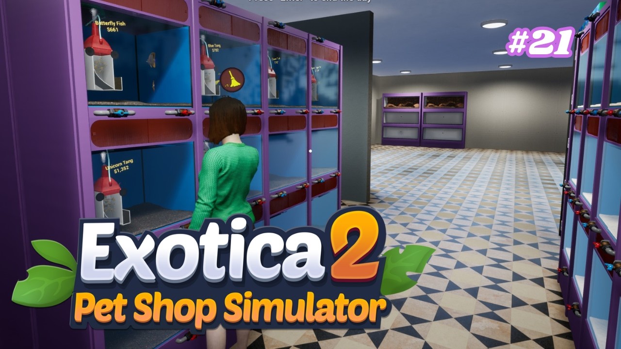 Наконец-то включаем разведение и добавляем змей — Exotica 2 Pet Shop Simulator EP21