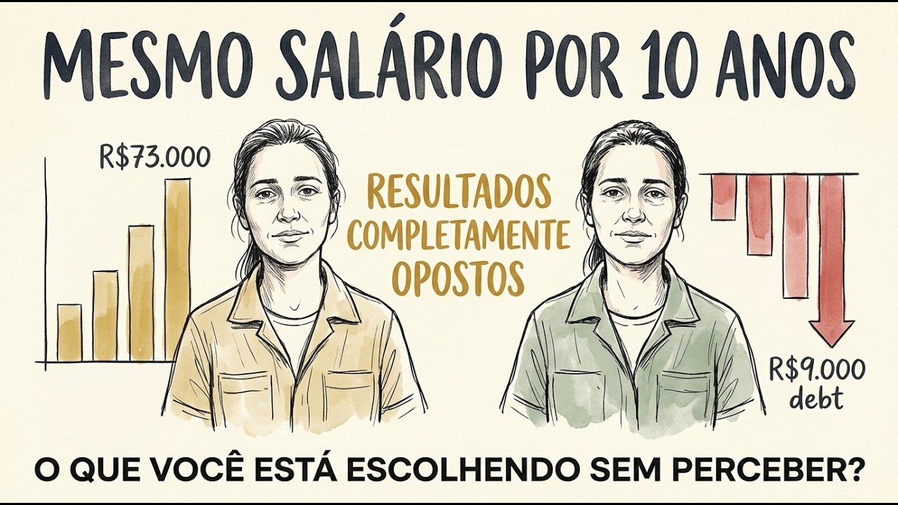 Irmãs, Mesmo Salário: 10 Anos Depois Uma Tem R$73 Mil, Outra Deve R$9 Mil