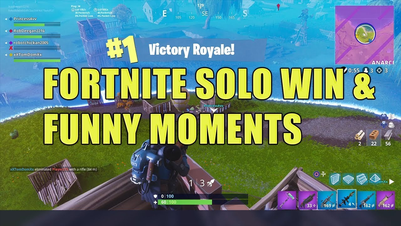 Epic Solo Win and Funny Moments (Fortnite Highlights #3)