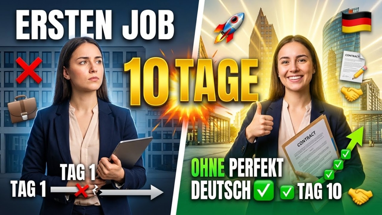 In 10 Tagen zum ersten Job in Deutschland - Ohne perfekte Sprache!