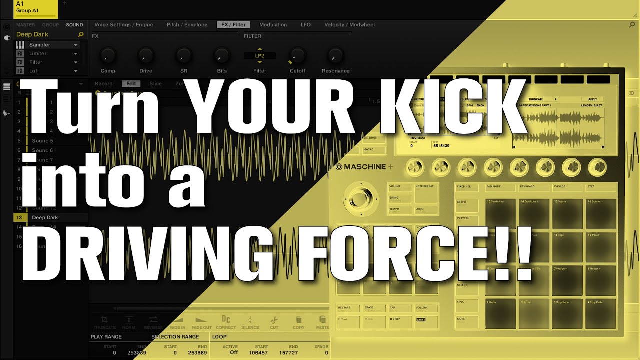 [MASCHINE TUTORIAL] Turn Your Kick Drum into a Driving Force!