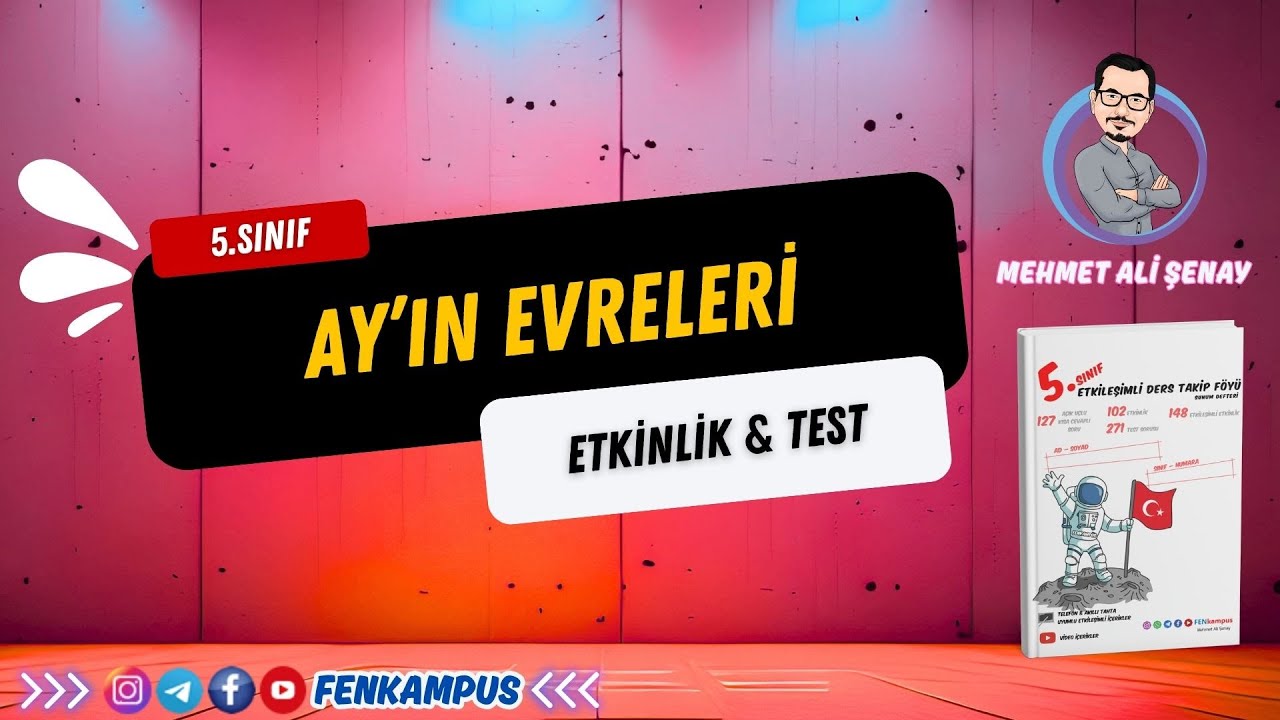 5.1.2.2. Ay'ın Evreleri Etkinlik & Test Sayfası